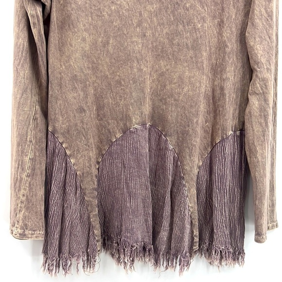 altar’d state scoop, neck, long sleeve, bohemian style top SZ M - Picture 2 of 10